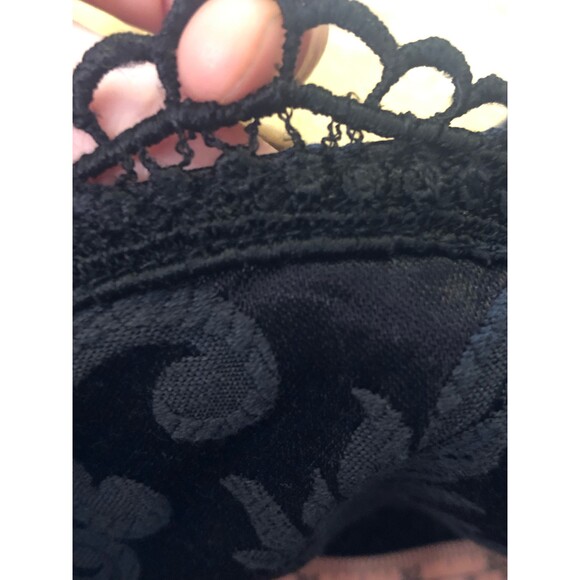 1990s-Y2K GUNNE SAX Jessica McClintock LACE Cut Out Brocade Dress. xS-S. As Is - Picture 8 of 10